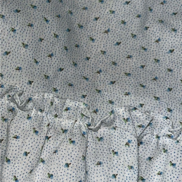 Vintage 1970s/1980s Bonnie Jean Floral ditsy polka dot lace appliqué dress - Picture 3 of 3